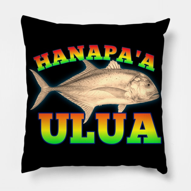 Hawaiian fishing designs Pillow by Coreoceanart