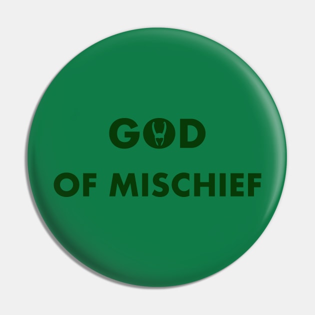 God of Mischief Pin by AquaMockingbird