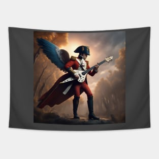 Napoleon plays electric guitar Tapestry