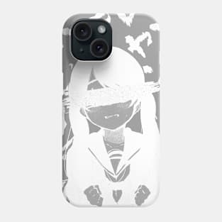 VHS (BLACK AND WHITE) - SAD JAPANESE ANIME AESTHETIC Phone Case