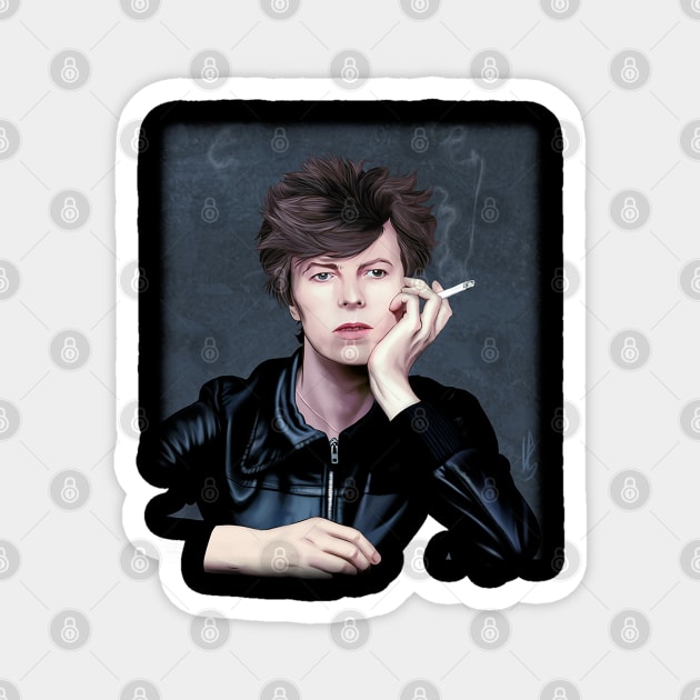 Young Bowie Magnet by nikobabin