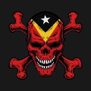 East Timor skull - skull Flag Of East Timor - East Timor T-Shirt