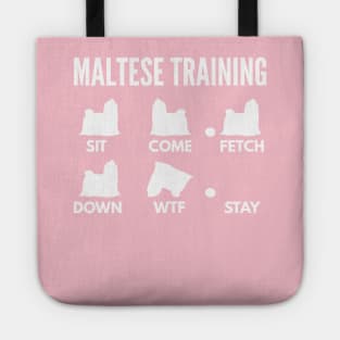 Maltese Training Maltese Dog Tricks Tote