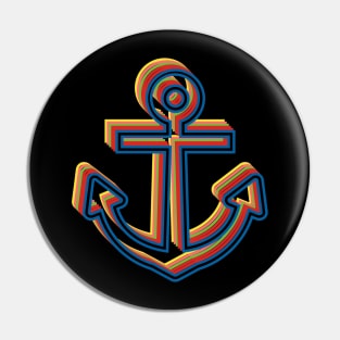 Multicolored Anchor Pin