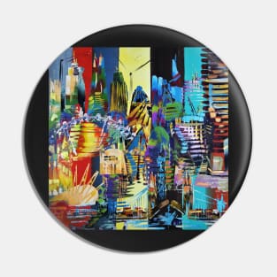 City of London Abstract Painting 620 Pin