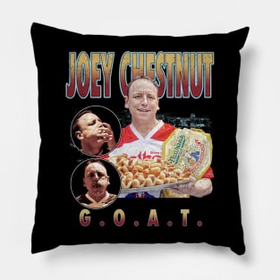 Joey Chestnut G.O.A.T. Pillow