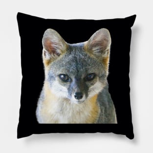 Cute Grey Fox Pillow