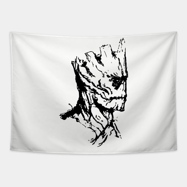 Groot Minimal Tapestry by Joker & Angel