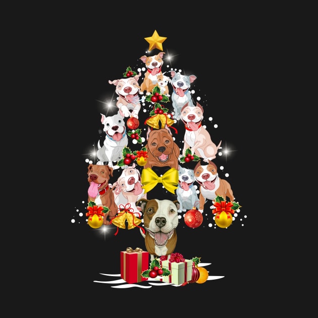 Merry Pitmas Christmas Tree by TeeSky