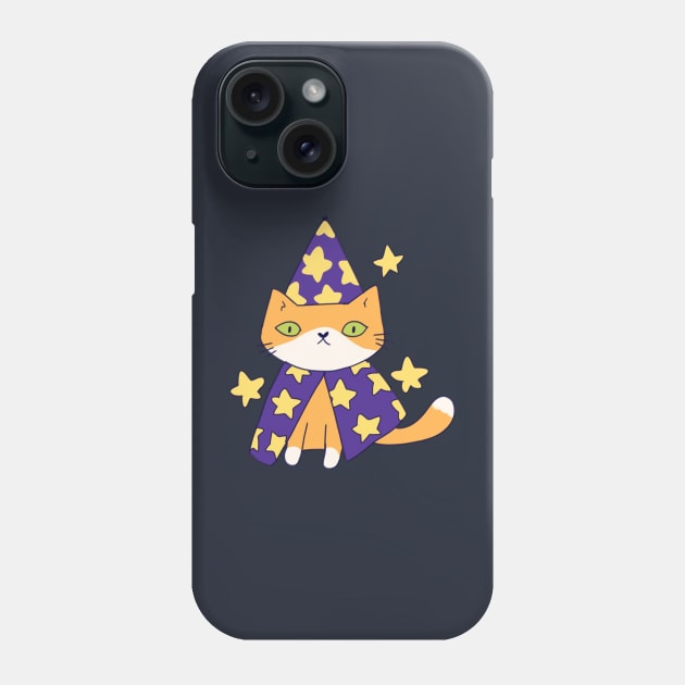 Cat wizard Phone Case by Mayarart