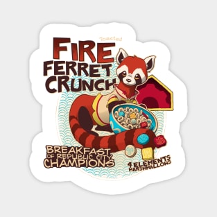 Fire Ferret Crunch Magnet