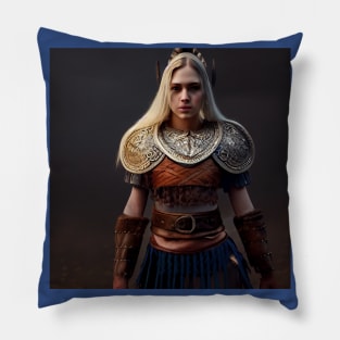 Viking Shield Maiden Pillow