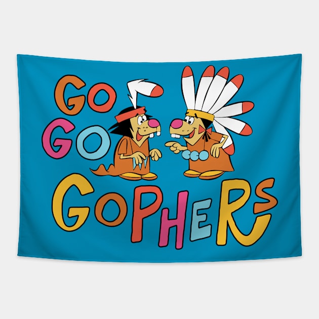 Go Go Gophers Tapestry by DustinCropsBoy