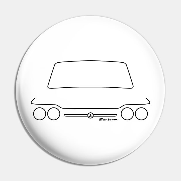 Sunbeam Stiletto classic car outline graphic (black) Pin by soitwouldseem