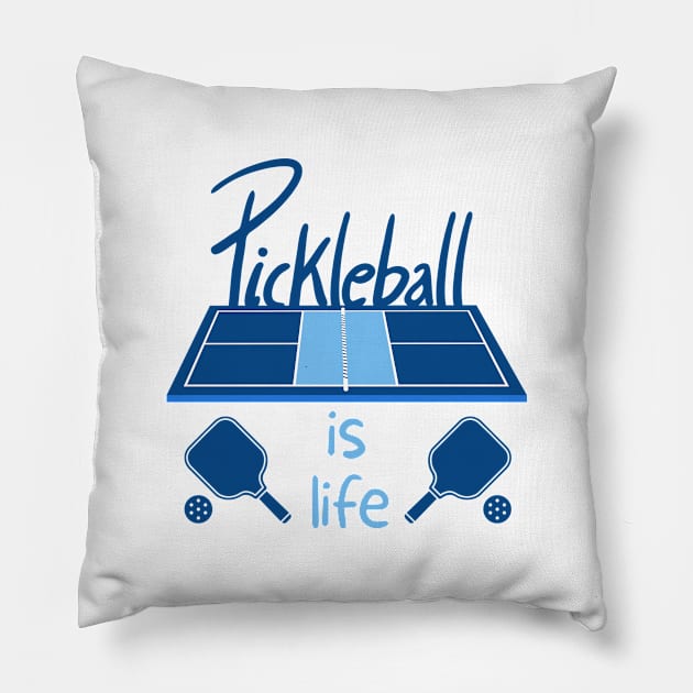 Pickleball Is Life Pillow by coldwater_creative