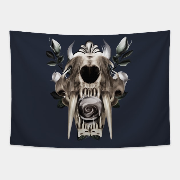 Remembering Saber Tooth Tiger. Tapestry by Sinung Nugros