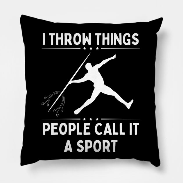 Javelin Pillow by footballomatic