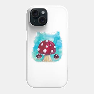 White spotted, red mushroom Phone Case