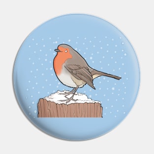 Cute Robin Pin