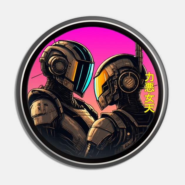 Daft Cyberpunk Pin by NineBlack