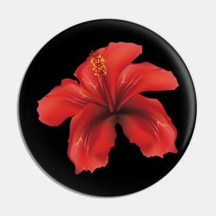 Red hibiscus Pin