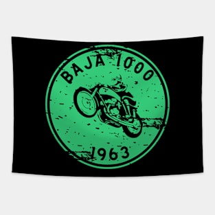 Vintage Motorcycle Race Baja 1000 1965 Tapestry