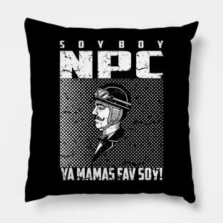 soy boy npc 01 Pillow