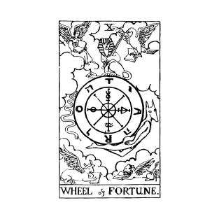 Tarot Card Wheel Of Fortune T-Shirt