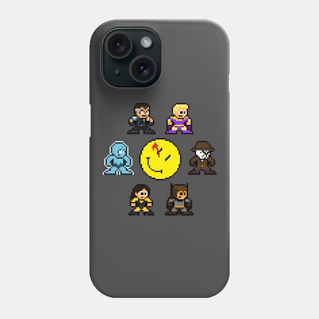 Who Pixelates the Watchmen? 8bit Pixel Art Phone Case by 8-BitHero