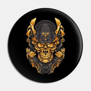 ETHEREAL GOLD SKULL Pin