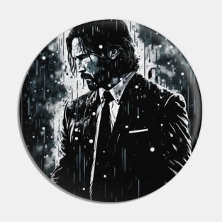 John Wick illustration Pin