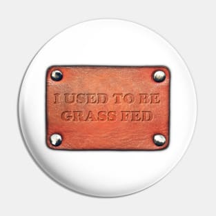 leather tag engraved Pin