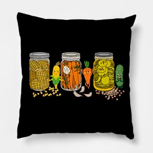 Vintage Canned Pickles Pillow