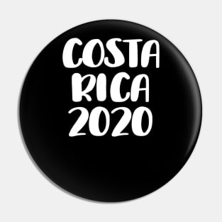 Costa Rica 2020 Vacation Trip Travel Pin