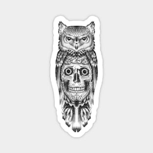 Skully Owl Magnet