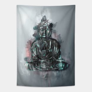 Abstract Buddha Painting Tapestry