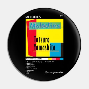 Melodies Album Cover - Tatsuro Yamashita | City Pop | 70s 80s 90s | Track List | Pin