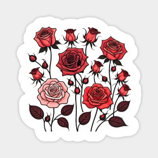 Red Roses Magnet