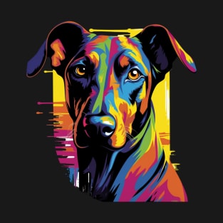 Doberman with a splash of color T-Shirt