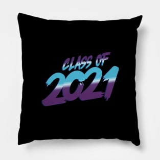 90s Retro Class of 2021 Pillow