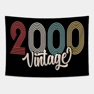 vintage 2000 made in 2000 20th birthday Tapestry