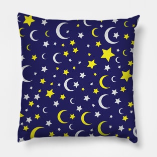 magic star and crescent moon Pillow