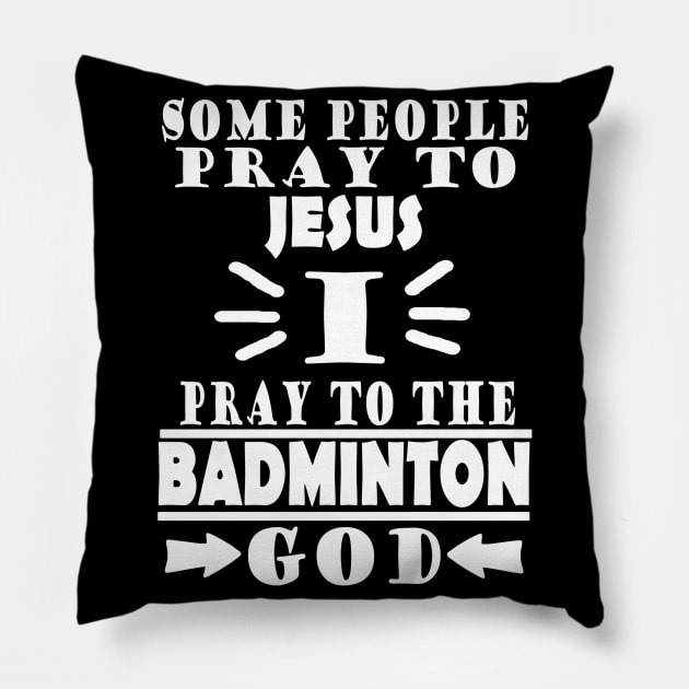 Badminton shuttlecock racket passion sport Pillow by FindYourFavouriteDesign