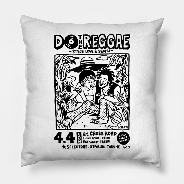 Do The Reggae Pillow by AbundanceSeed