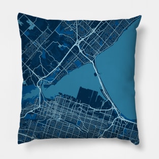 Burlington - Canada Peace City Map Pillow