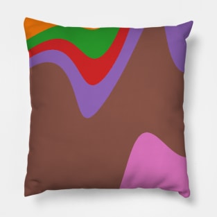 Gradient waves. Pillow