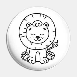 baby lion Pin