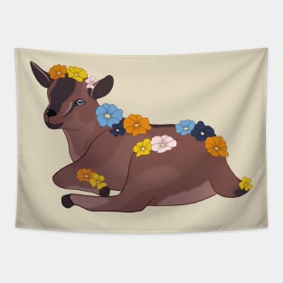 Aroace Pride Baby Goat Kid Tapestry