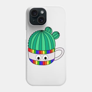 Cute Cactus Design #112: Barrel Cactus In Rainbow Mug Phone Case