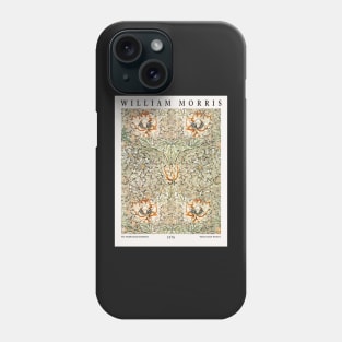 William Morris Honeysuckle Pattern Exhibition Wall Art Museum Art Phone Case